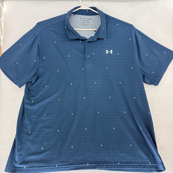 Under Armour Other - Under Armour Playoff 2.0 Polo Men's 3XL Blue Performance Golf Shirt